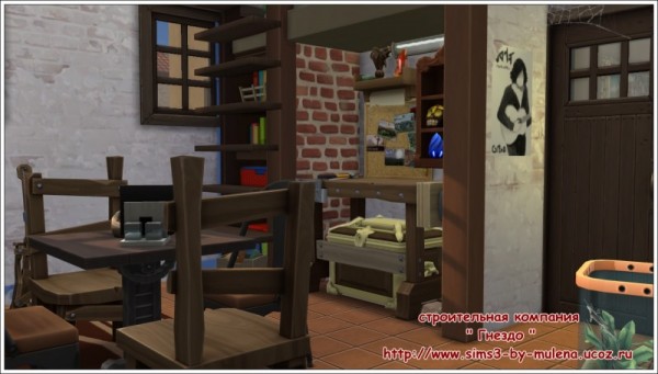  Sims 3 by Mulena: Room garret Pope Carlo