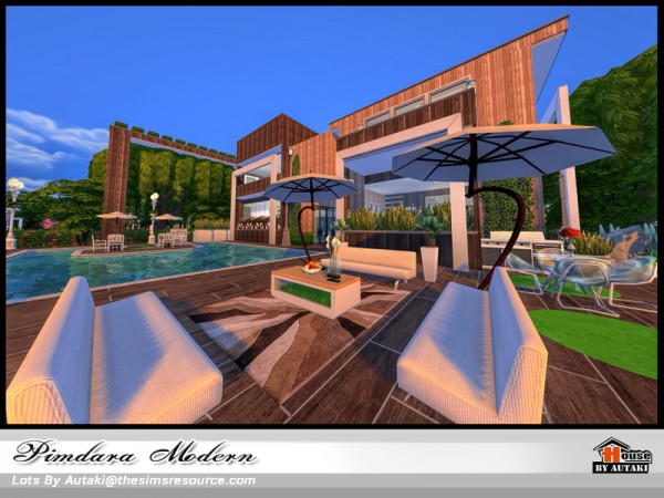  The Sims Resource: Pimdara Modern house by autaki