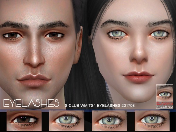  The Sims Resource: Eyelashes 201708 by S club