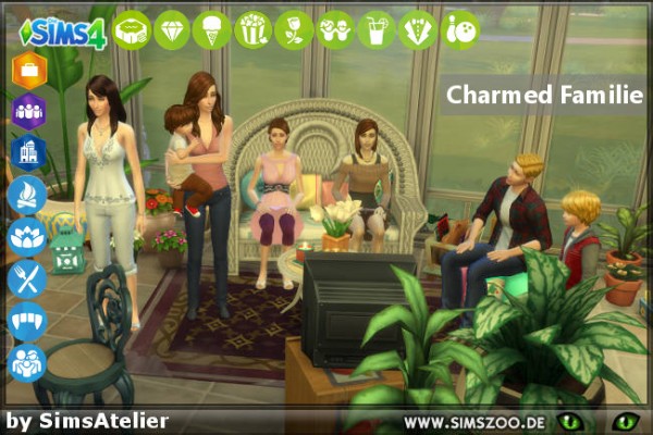  Blackys Sims 4 Zoo: Charmed Familie by SimsAtelier