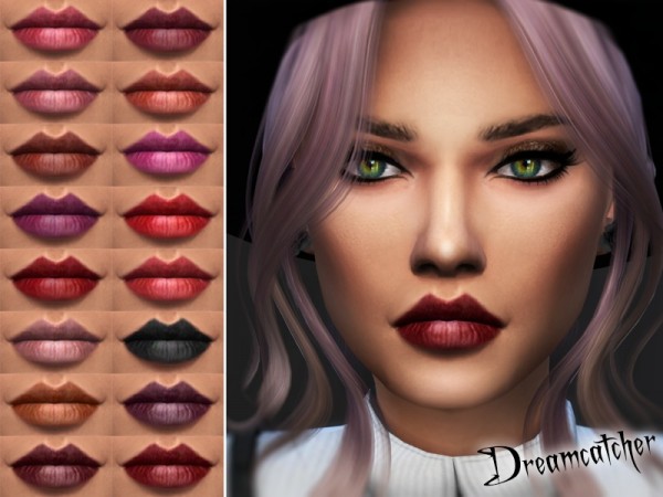  The Sims Resource: KM Dreamcatcher Lipstick by Kitty.Meow