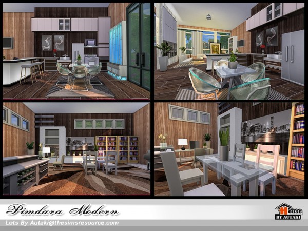  The Sims Resource: Pimdara Modern house by autaki