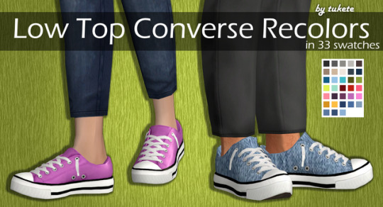  Tukete: Low Top Converse Recolors
