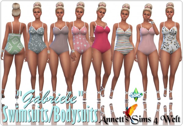  Annett`s Sims 4 Welt: Swimsuits / Bodysuits Gabriele