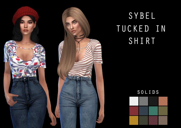  Leo 4 Sims: Sybel Tucked In Shirt recolored
