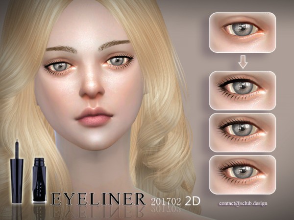  The Sims Resource: Eyeliner 201702 by S Club