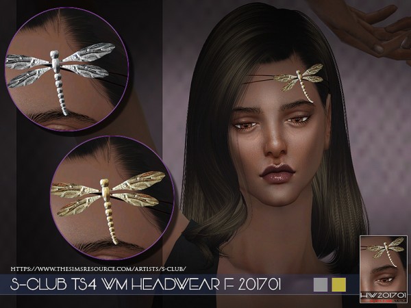 The Sims Resource: Headwear F 201701 by S club