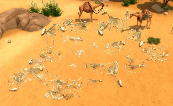  Simsworkshop: Titan Quest Skeletons And Bone Piles by BigUglyHag