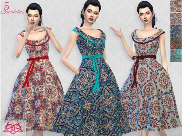  The Sims Resource: Romi dress recolor 4 by Colores Urbanos