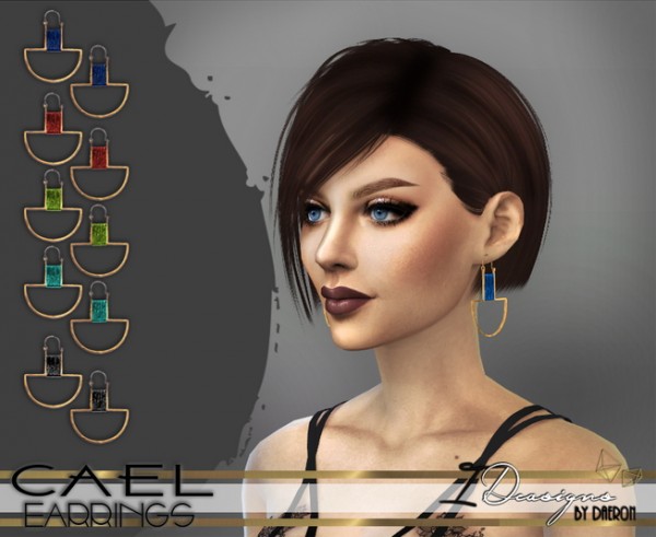  Sims 4 Designs: Cael Earrings