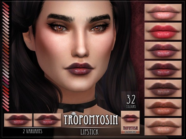  The Sims Resource: Tropomyosin Lipstick by Remus Sirion