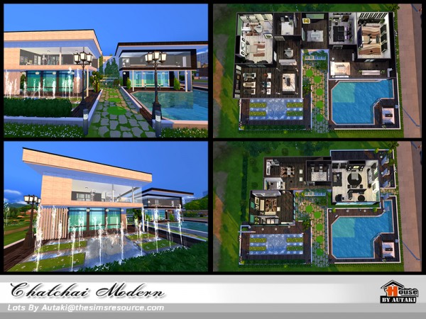  The Sims Resource: Chatchai Modern  house by Autaki