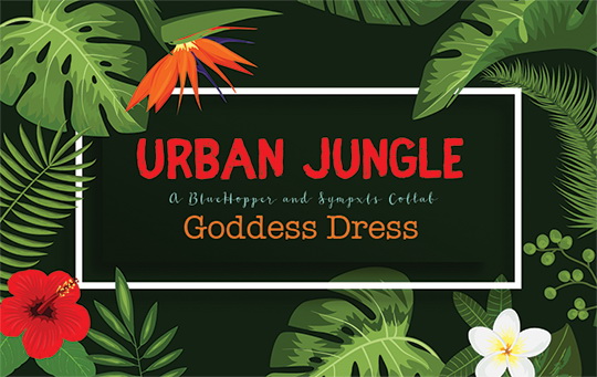  Simsworkshop: Urban Jungle Goddess Dress Recolored by Sympxls