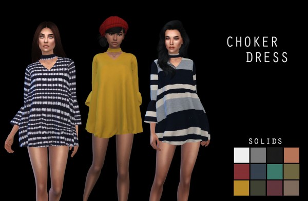  Leo 4 Sims: Chocker dress recolor