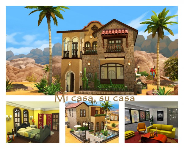  Mod The Sims: Mi casa, mediterranean style house by Ainotar