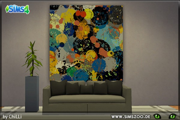  Blackys Sims 4 Zoo: Abstract Art by ChiLLi