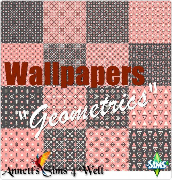  Annett`s Sims 4 Welt: Carpet and Wallpaper Geometrics