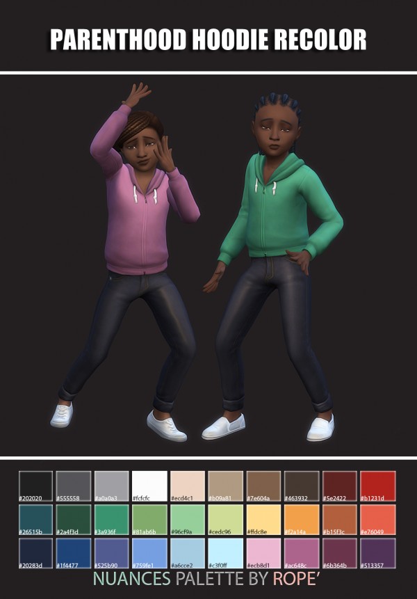  Simsworkshop: Parenthood Hoodie Recolored by maimouth