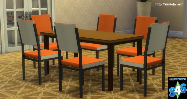  Simista: Retro Table and chairs