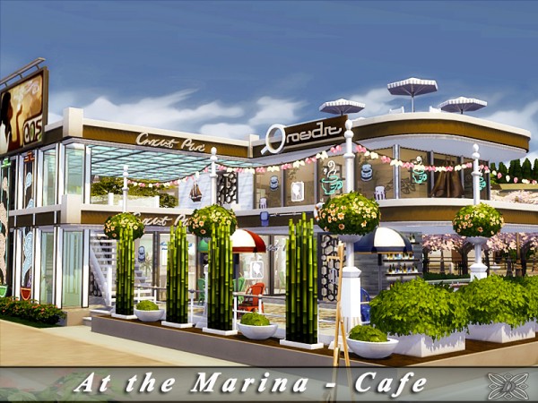  The Sims Resource: At the Marina   Cafe No CC by Danmuta720