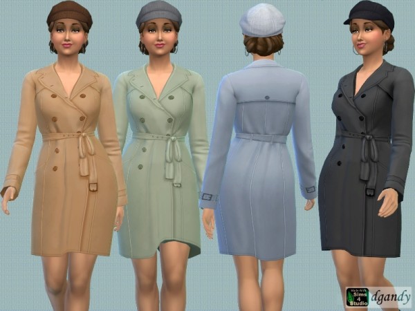  The Sims Resource: Trench Coat by dgandy