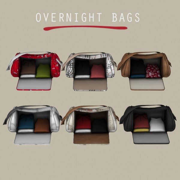  Leo 4 Sims: Overnight Bags