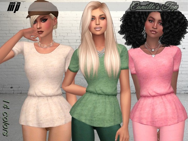  The Sims Resource: Camilles Top by MartyP