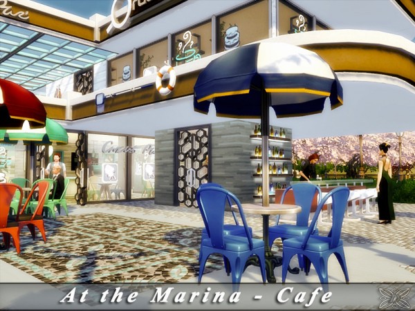  The Sims Resource: At the Marina   Cafe No CC by Danmuta720