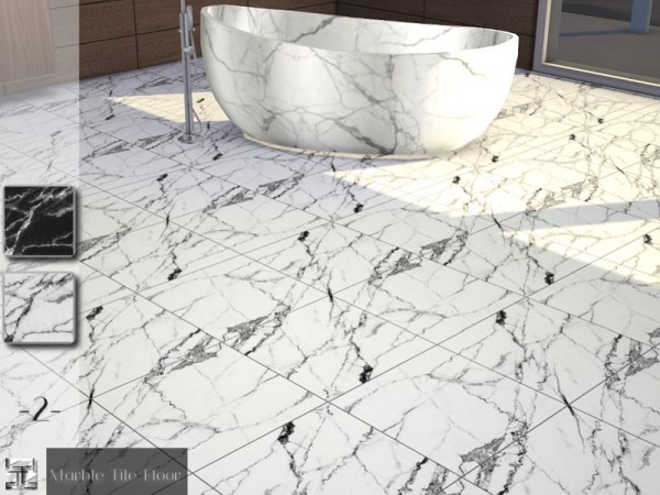 The Sims Resource: Marble Tile Floor Set by .Torque