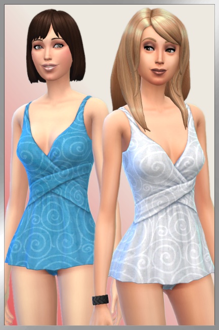  Blackys Sims 4 Zoo: Swimsuit Silla by Cappu