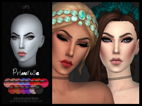  The Sims Resource: Primrose lips by Plumbobs n Fries