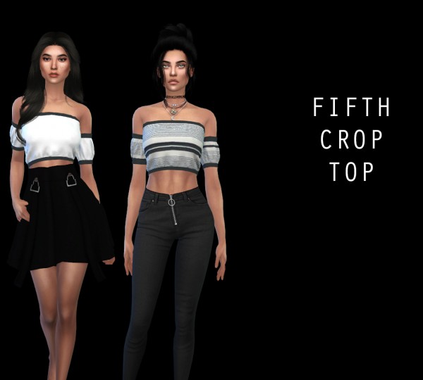  Leo 4 Sims: Fifth crop top recolored