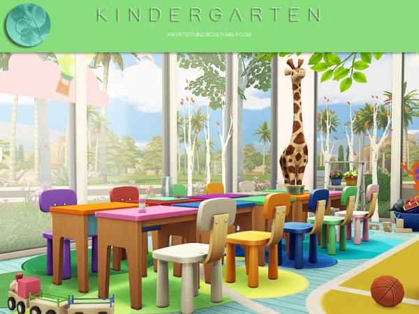  The Sims Resource: Kindergarten by Pralinesims