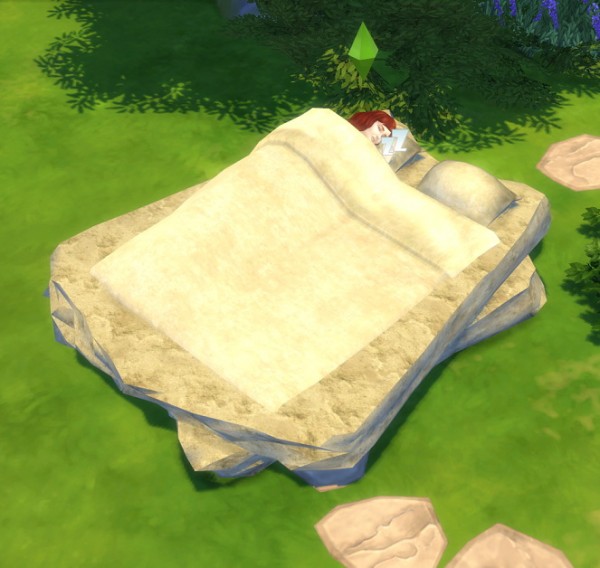  Simsworkshop: Stone Age Bed by abuk0