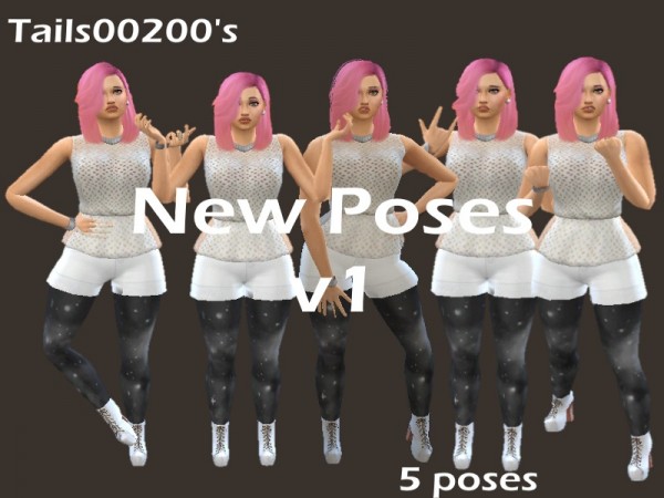  The Sims Resource: New Poses v1 by Tails00200