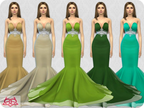  The Sims Resource: Wedding Dress 8 by Colores Urbanos