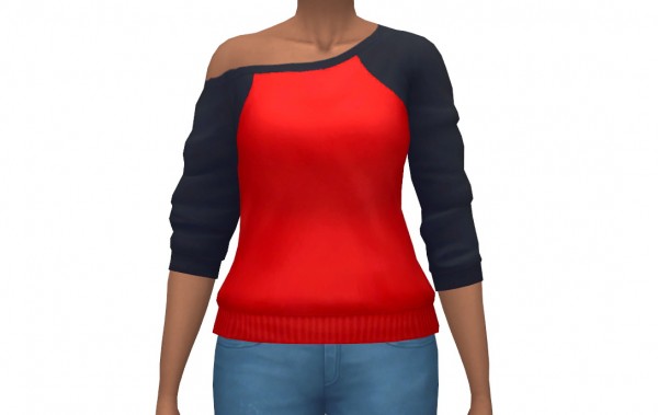  Simsworkshop: Slouchy Sweatshirt by leeleesims1