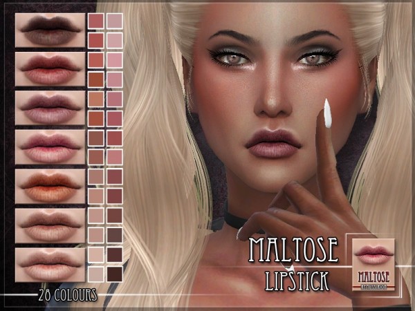  The Sims Resource: Maltose Lipstick by RemusSirion