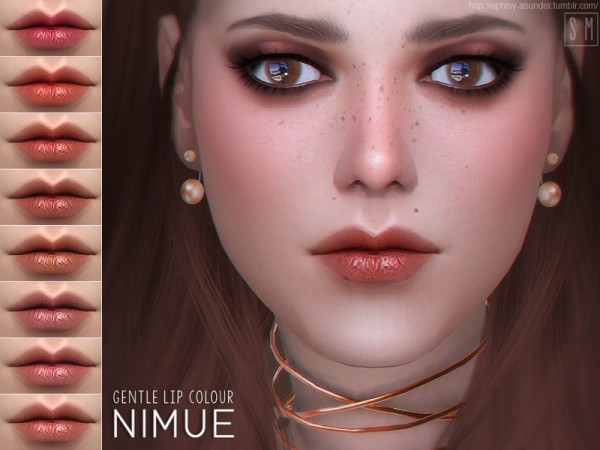  The Sims Resource: Nimue    Gentle Lip Colour by Screaming Mustard