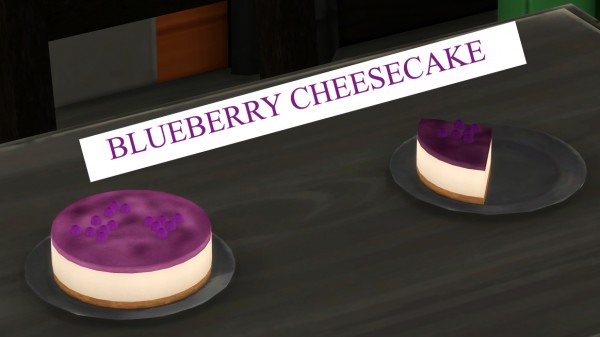  Mod The Sims: Blueberry Delights   Cheesecake and Muffin by icemunmun