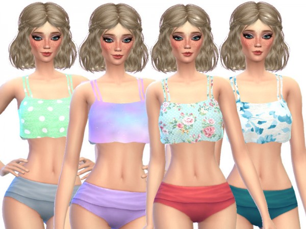  The Sims Resource: Themed Swim Top by Wicked Kittie