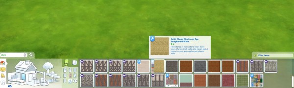  Mod The Sims: Solid Stone and Age Roughened Walls by Snowhaze