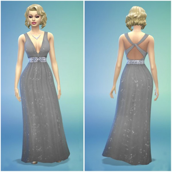  Mod The Sims: Hot Pink Formal Evening Gown by Charelton