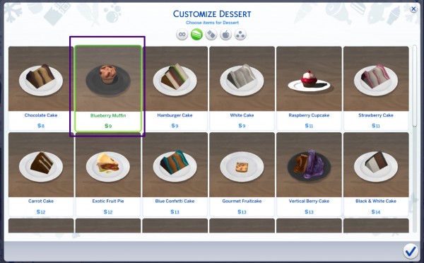  Mod The Sims: Blueberry Delights   Cheesecake and Muffin by icemunmun