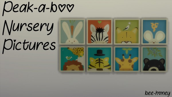  Simsworkshop: Nursery Pictures by bee honey