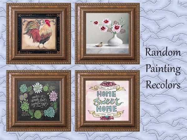 The Sims Resource: Painting Recolor   Random by Rosannep