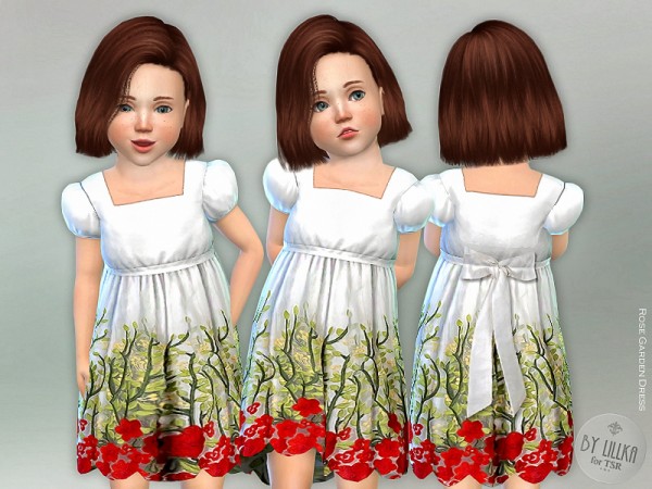  The Sims Resource: Rose Garden Dress by lillka