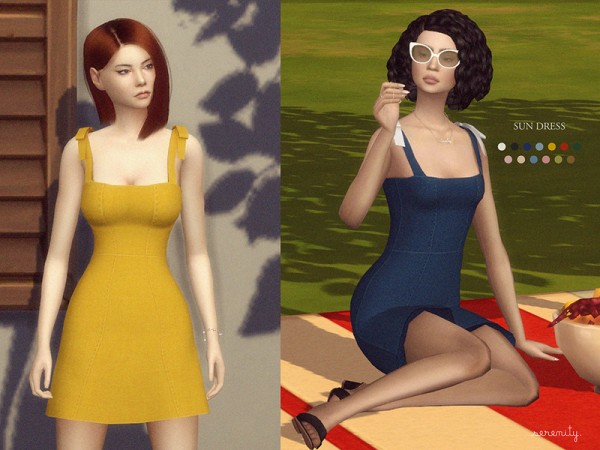  The Sims Resource: Sun Dress by serenity cc