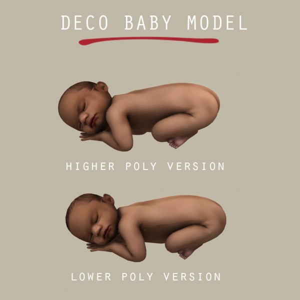  Leo 4 Sims: Deco baby model