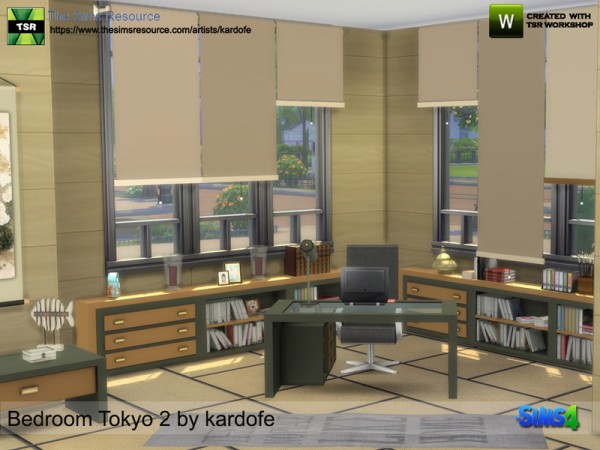  The Sims Resource: Bedroom Tokyo 2 by Kardofe